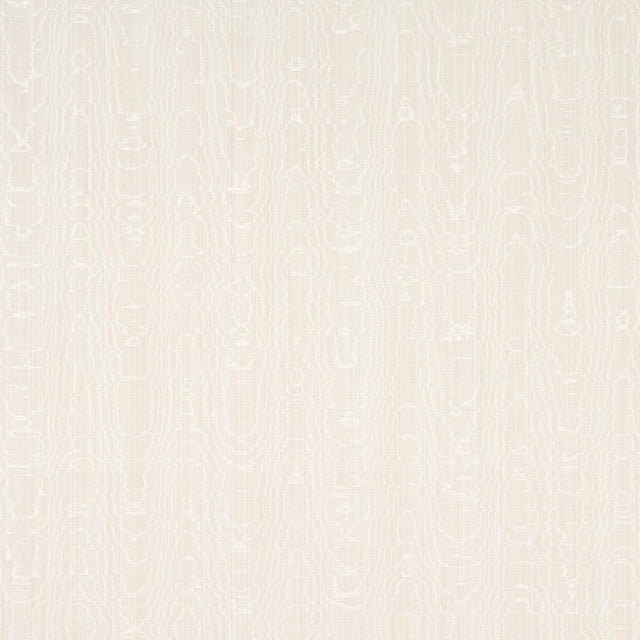Schumacher Beau Cotton Linen Moir Oyster Fabric