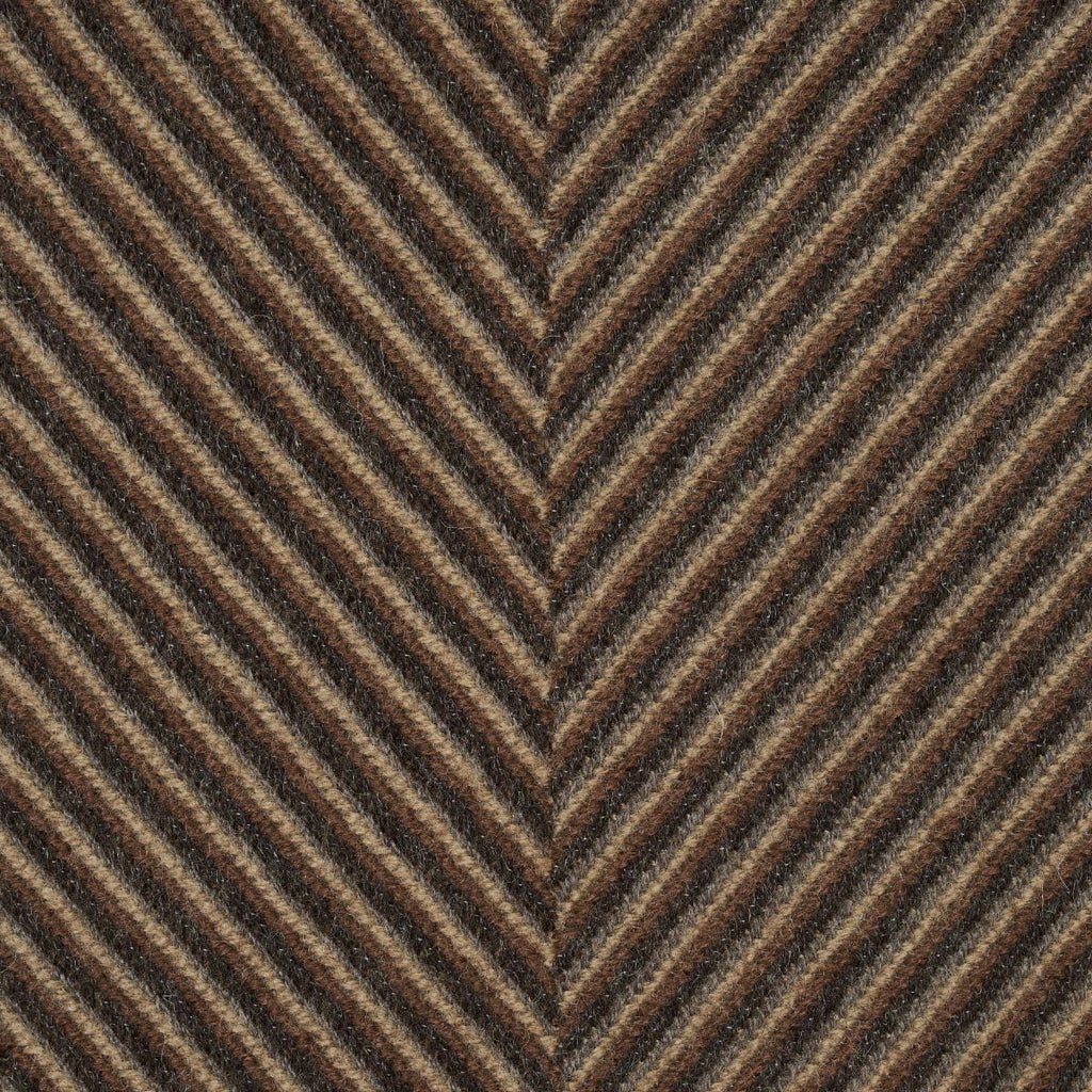 Schumacher Milo Wool Herringbone Espresso Fabric
