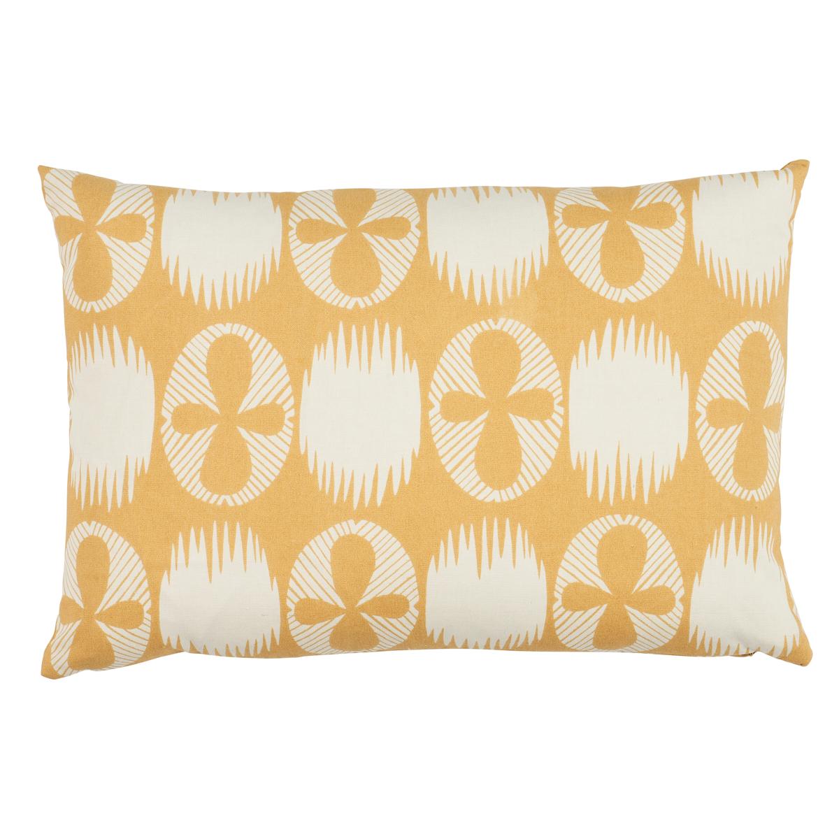 Schumacher Ochre 18" x 12" Lunaria Pillow