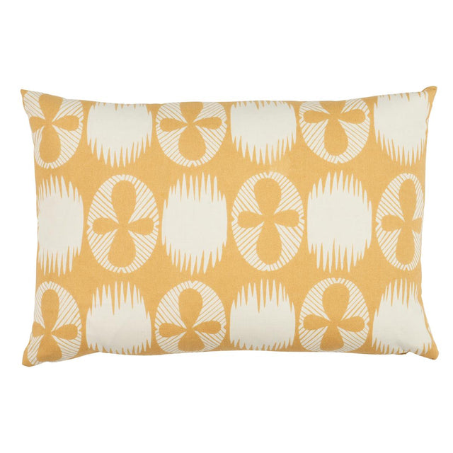 Schumacher Ochre 18" x 12" Lunaria Pillow