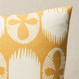 Schumacher Ochre 18" x 12" Lunaria Pillow