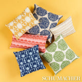 Schumacher Ochre 18" x 12" Lunaria Pillow