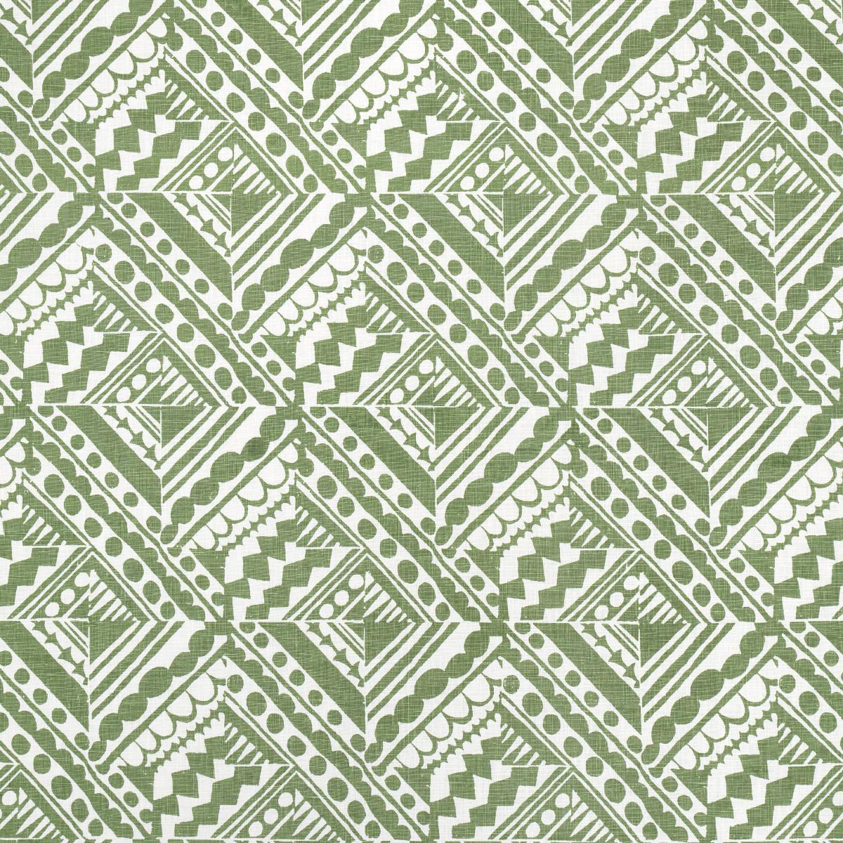 Schumacher Topsy Turvy Green Fabric