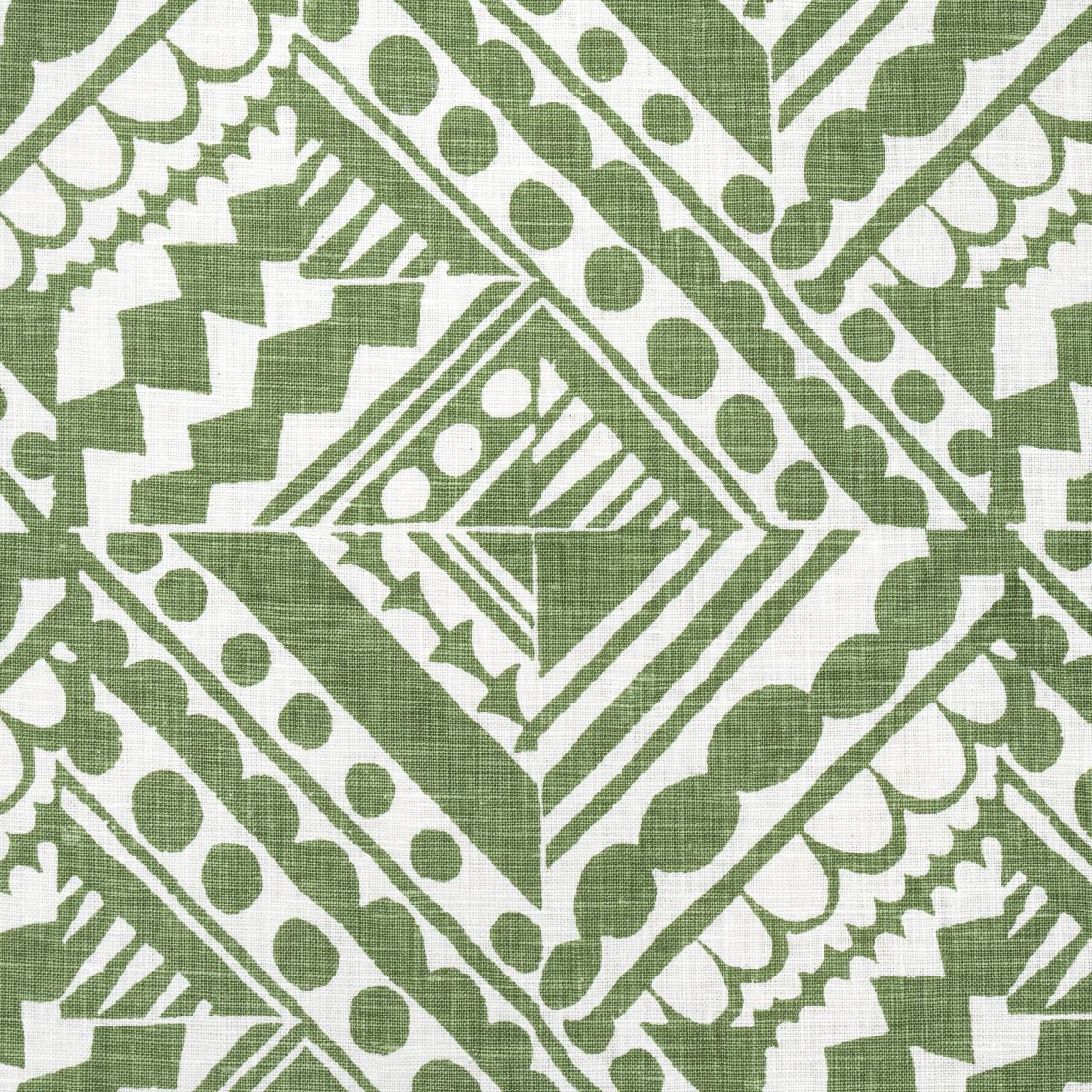 Schumacher Topsy Turvy Green Fabric
