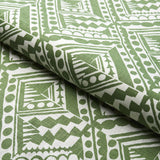 Schumacher Topsy Turvy Green Fabric