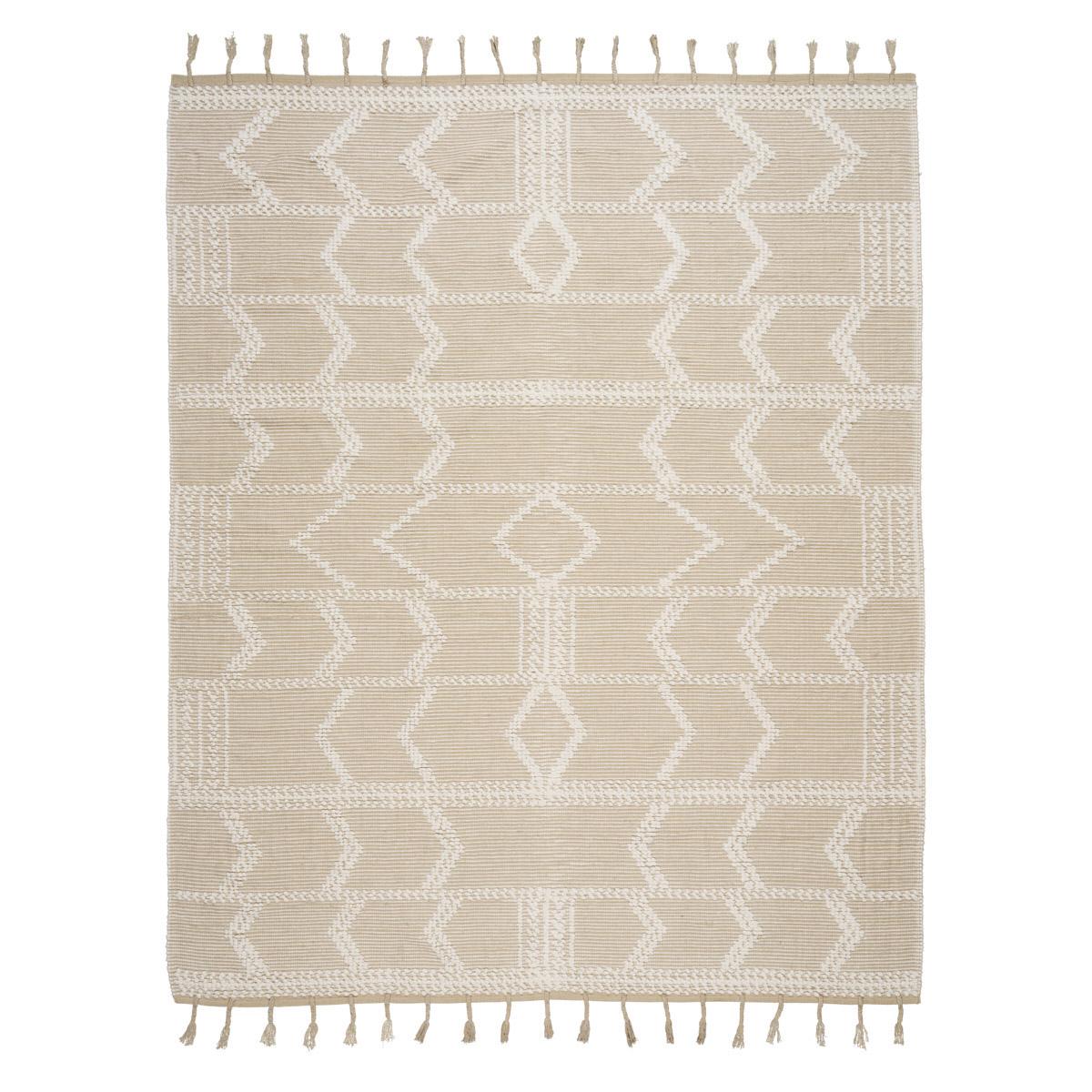 Schumacher Sand 12' x 9' Malta French Knot Rug