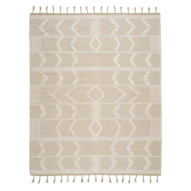 Schumacher Sand 12' x 9' Malta French Knot Rug