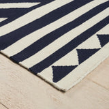 Schumacher Navy 12' x 9' Caravanne Indoor/Outdoor Rug