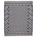 Schumacher Navy 12' x 9' Caravanne Indoor/Outdoor Rug