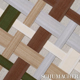 Schumacher Cardiff Tape Medium Brown Trim