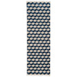 Schumacher Blues 2'6" x 8' Pompeii Hand-Knotted Rug