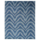Schumacher Blue 14' x 10' Venetian Flamestitch Rug