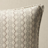 Schumacher Centipede Stripe Pumice 24" x 12" Pillow