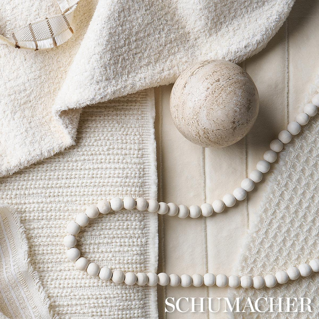 Schumacher Lucien Texture Ivory Fabric