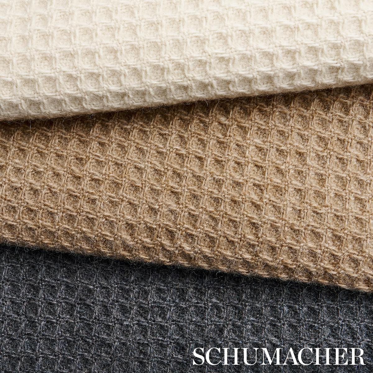 Schumacher Walden Wool Texture Wheat Fabric