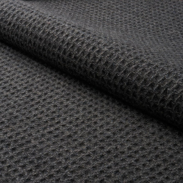 Schumacher Walden Wool Texture Charcoal Fabric