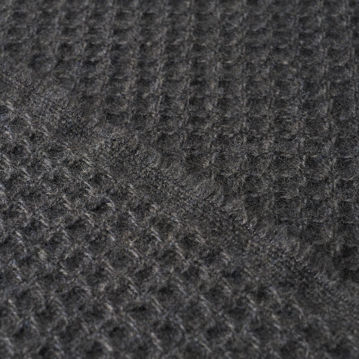 Schumacher Walden Wool Texture Charcoal Fabric