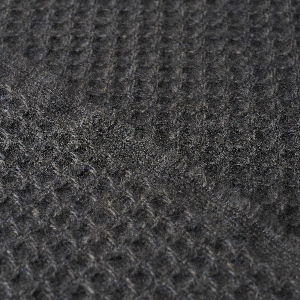 Schumacher Walden Wool Texture Charcoal Fabric
