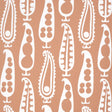 Schumacher Paisley Peas Terracotta Wallpaper