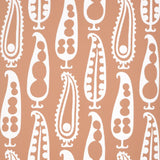 Schumacher Paisley Peas Terracotta Wallpaper