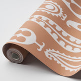 Schumacher Paisley Peas Terracotta Wallpaper