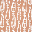 Schumacher Paisley Peas Terracotta Wallpaper