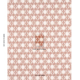 Schumacher Lunaria Blush On Terracotta Fabric