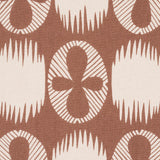 Schumacher Lunaria Blush On Terracotta Fabric