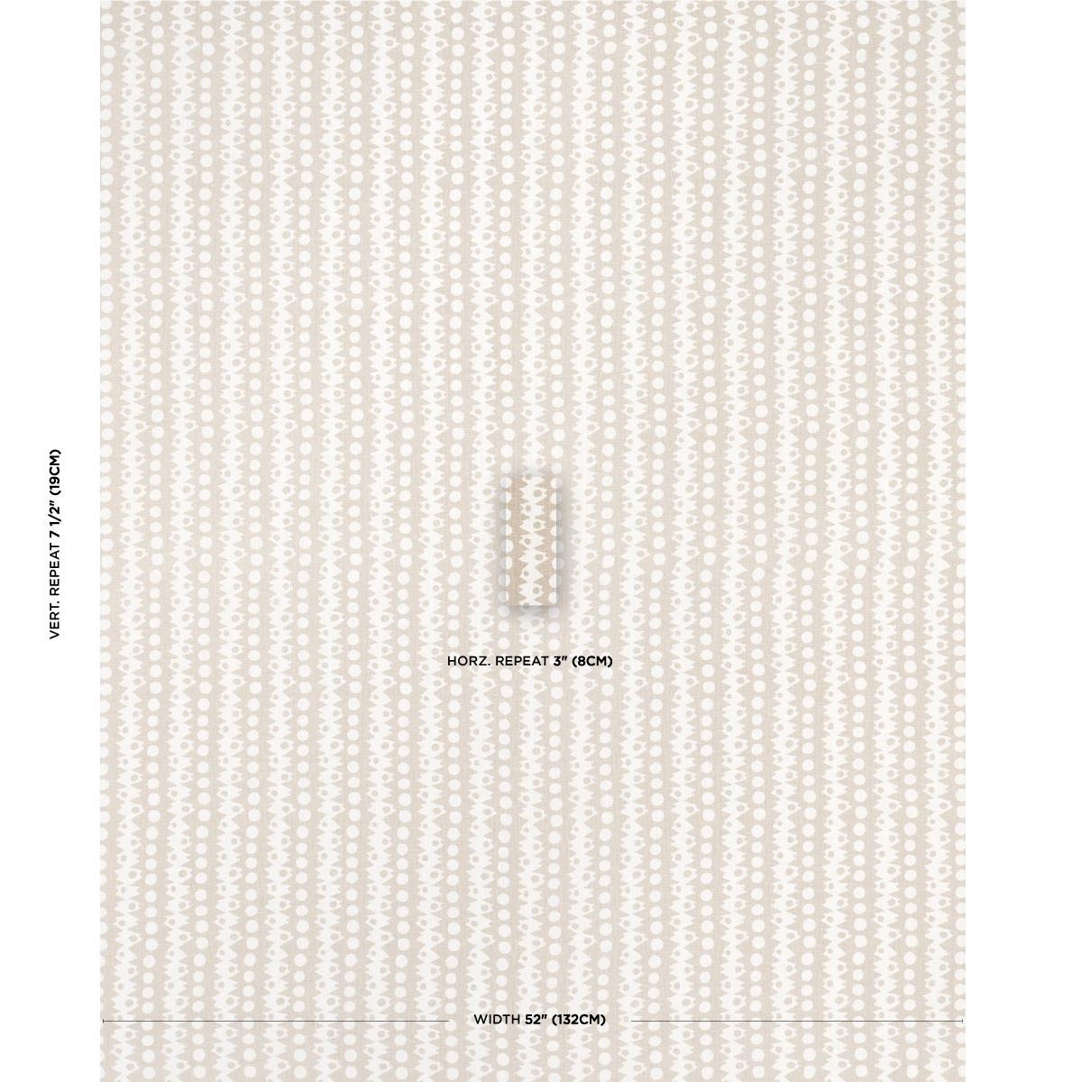 Schumacher Trickledown Natural Fabric