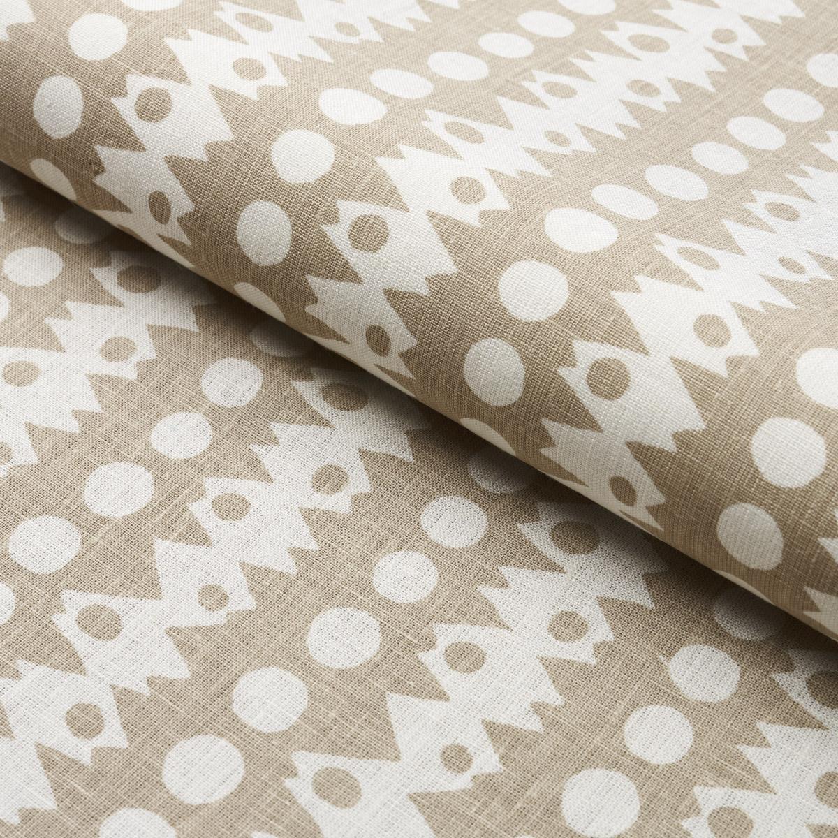 Schumacher Trickledown Natural Fabric
