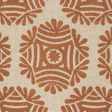 Schumacher Gilded Star Block Print Cinnamon Fabric