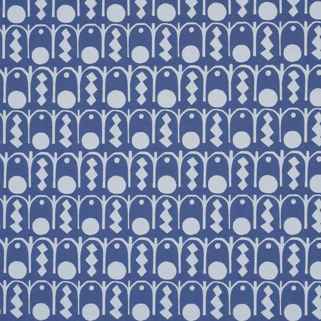 Schumacher Downtown Blues Fabric