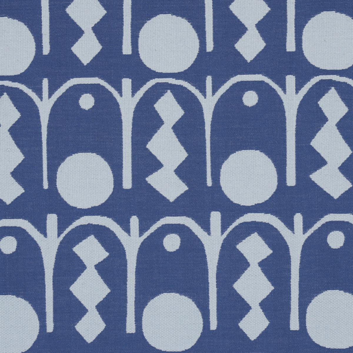 Schumacher Downtown Blues Fabric