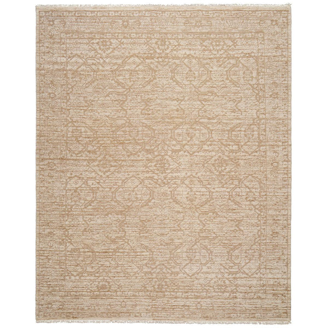 Schumacher Sand 12' x 9' Ankara Hand-Knotted Wool Rug
