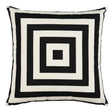Schumacher Black 20" x 20" Roxbury I/O Pillow