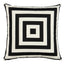 Schumacher Black 20" x 20" Roxbury I/O Pillow
