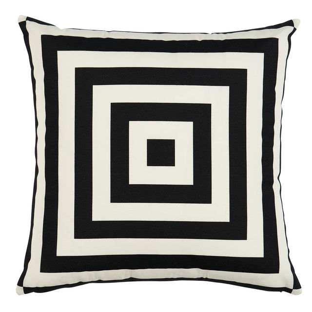 Schumacher Black 20" x 20" Roxbury I/O Pillow