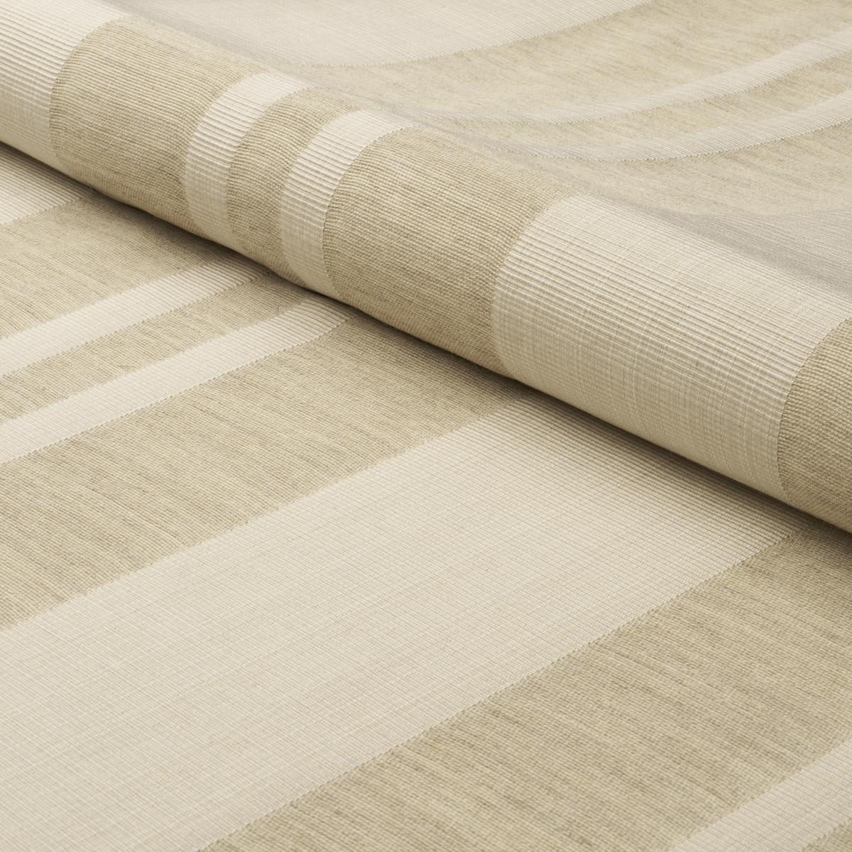 Schumacher Simon Wool Linen Stripe Natural Fabric