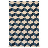Schumacher Blues 2' x 3' Pompeii Hand-Knotted Rug