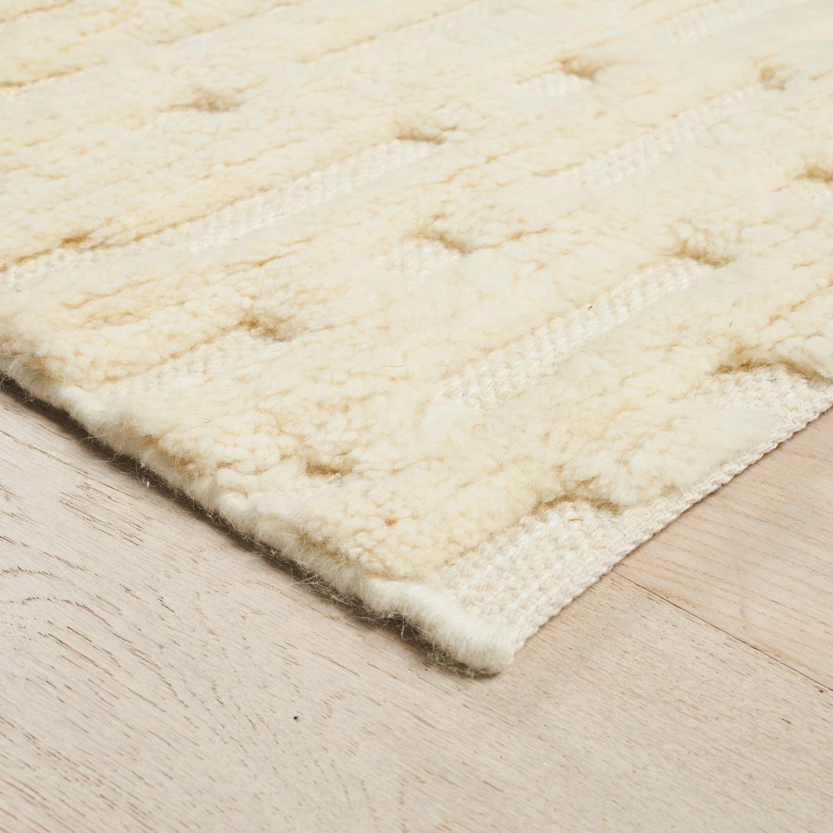 Schumacher Ivory 10' x 8' Abstract Ikat Rug