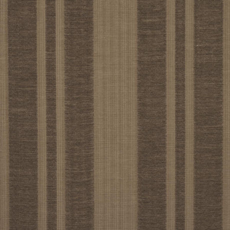 Schumacher Simon Wool Linen Stripe Brown Fabric