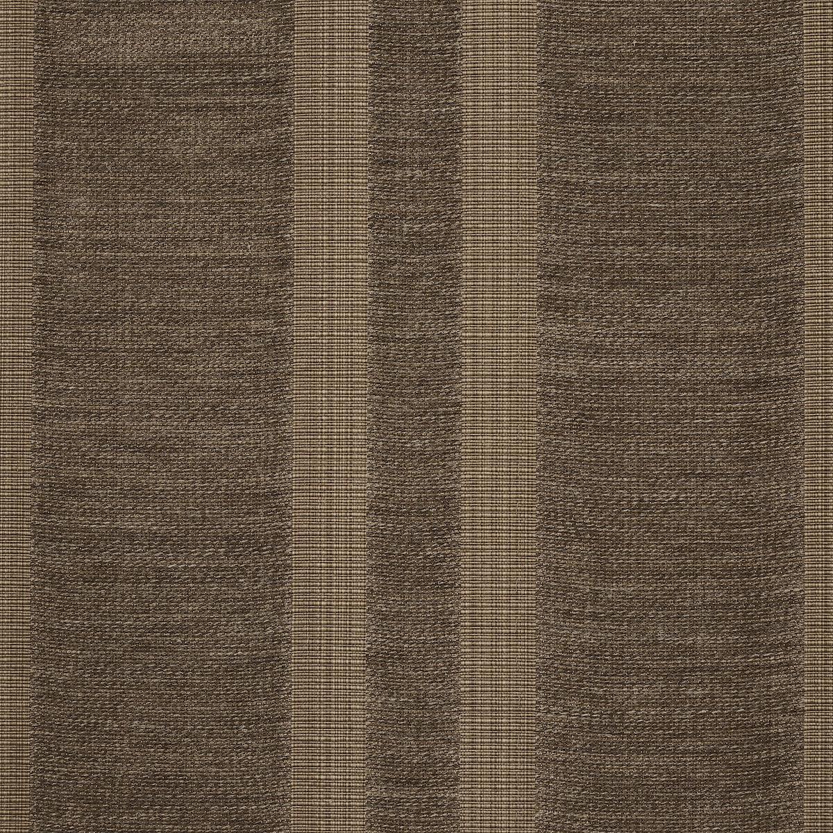 Schumacher Simon Wool Linen Stripe Brown Fabric
