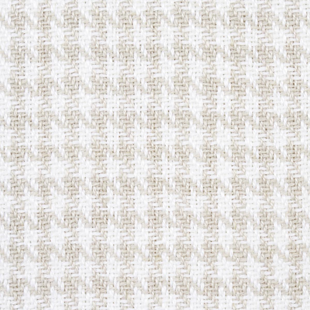 Schumacher Lotti Linen Houndstooth Grey Fabric