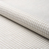 Schumacher Lotti Linen Houndstooth Grey Fabric