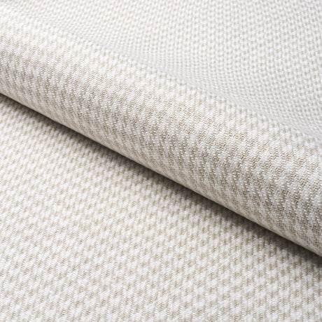 Schumacher Lotti Linen Houndstooth Grey Fabric