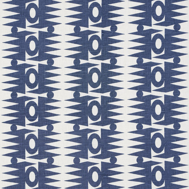 Schumacher Ra Navy Fabric