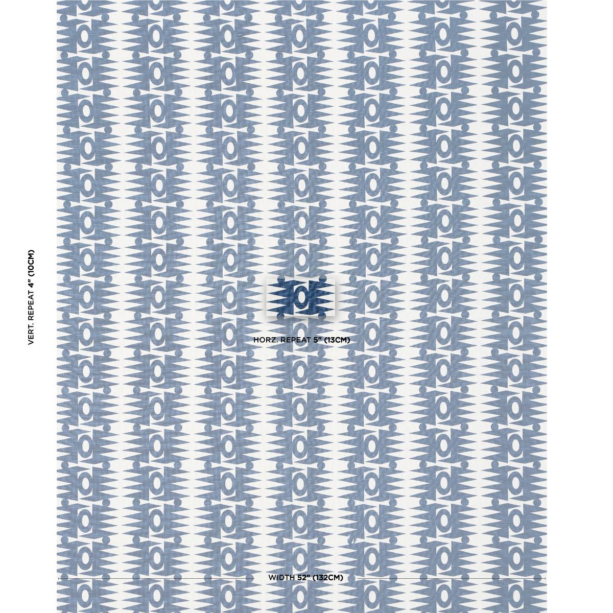 Schumacher Ra Navy Fabric