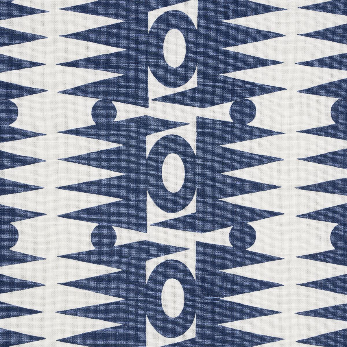 Schumacher Ra Navy Fabric