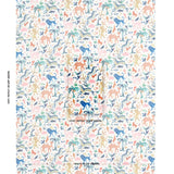 Schumacher Beasts Indoor/Outdoor Multi On Ivory Fabric