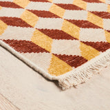 Schumacher Pompeii Hand-Knotted Yellow & Red 3' x 2' Rug